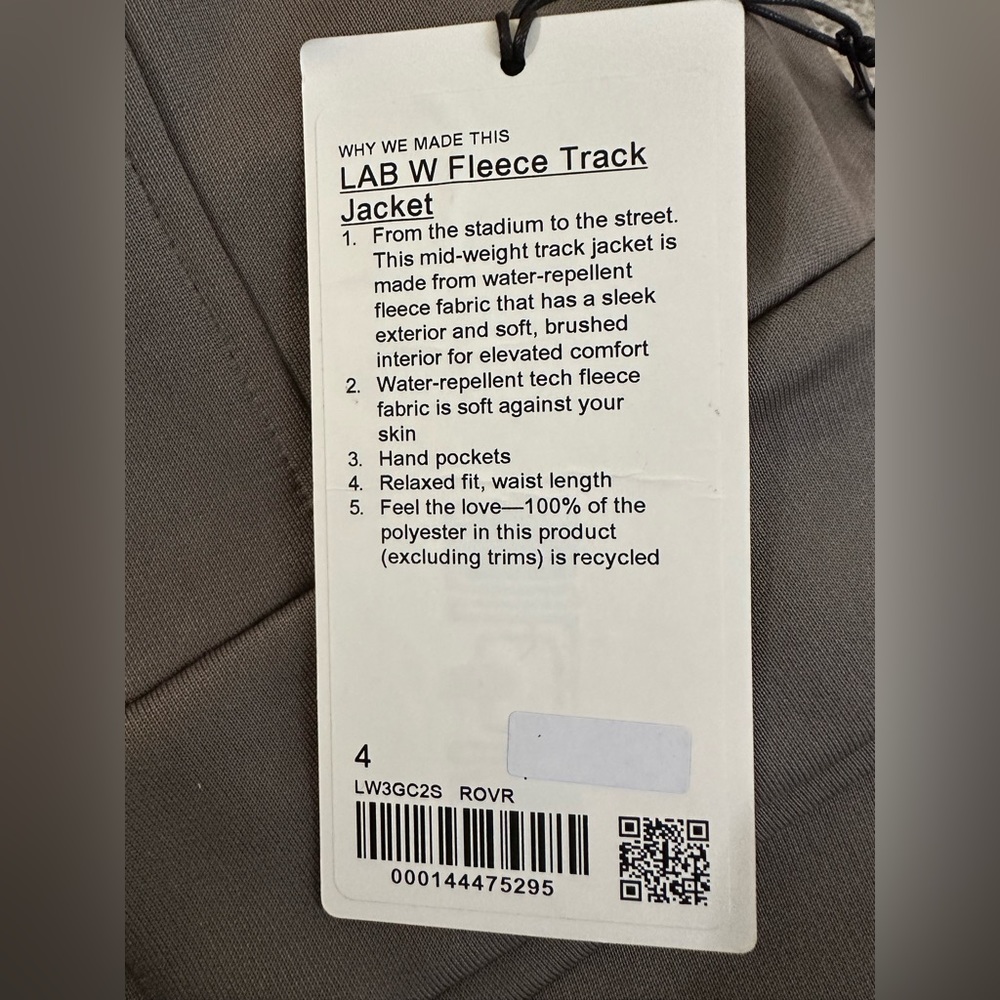 Lululemon LAB Women’s Fleece Track Jacket - Picture 8 of 12